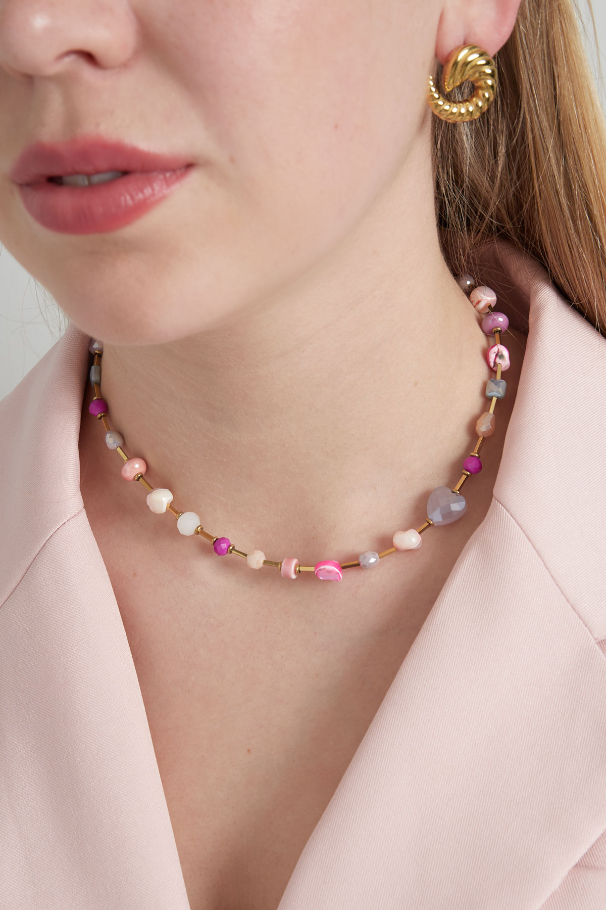 Necklace pastel wonderland - pink gold Picture2